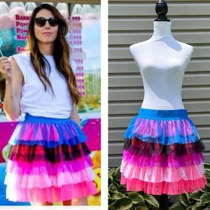 NWT Target Pride Tiered Mesh Tull Ruffled Festival Skirt